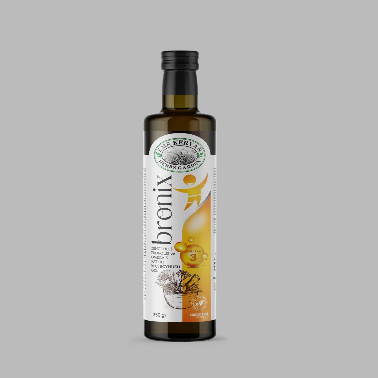 Bronix Zencefil & Propolis & Omega 3 Keçiboynuzu Özü 350 g